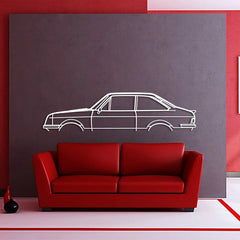 Escort Mk2 RS1800 Classic Silhouette Wall Art