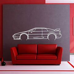 Lotus Esprit Turbo Detailed Silhouette Wall Art