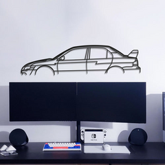 Mitsubishi Lancer Evo VII Silhouette Wall Art