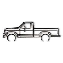 1986 F-150 XLT Silhouette Wall Art