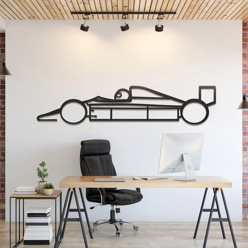 Formula 1 1980 Silhouette Wall Art