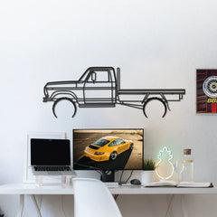 1977 F100 Tray Back Silhouette Wall Art