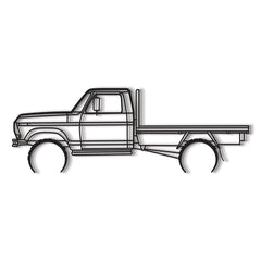 1977 F100 Tray Back Silhouette Wall Art