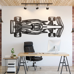 Formula 1 2022 Top View Horizontal Silhouette Wall Art