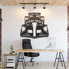 Formula 1 2022 Front View Silhouette Wall Art