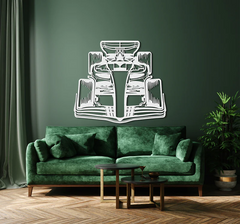 Formula 1 2022 Front View Silhouette Wall Art