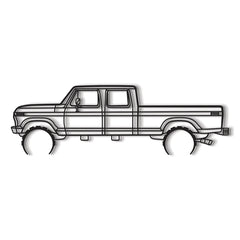 1976 F-350 Silhouette Wall Art