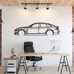 2019 F36 4 Gran Coupe Detailed Silhouette Wall Art