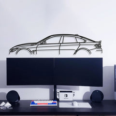 F36 Gran Coupe Silhouette Wall Art