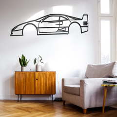 F40 Silhouette Wall Art