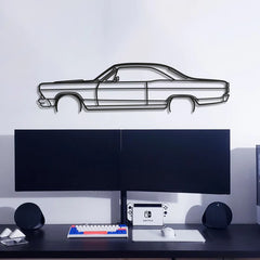 1966 Fairlane Detailed Silhouette Wall Art