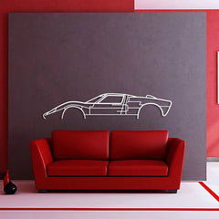 GT-40 Classic Silhouette Wall Art