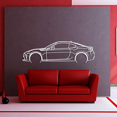 Toyota GT86 2017 Detailed Silhouette Wall Art