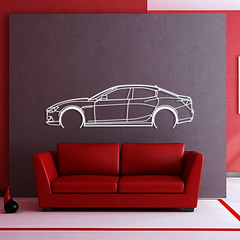 Maserati Ghibli 2015 Detailed Silhouette Wall Art