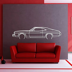 1973 Gran Torino Sport Fastback Silhouette Wall Art