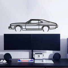 1973 Gran Torino Sport Fastback Silhouette Wall Art