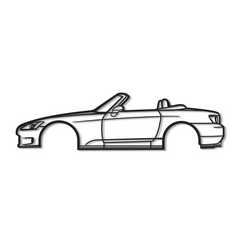 S2000 Silhouette Wall Art