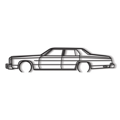 1975 Impala Detailed Silhouette Wall Art