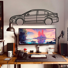 2015 Impreza Detailed Silhouette Wall Art