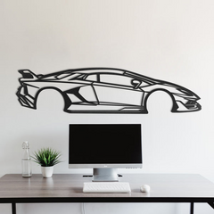 Lamborghini Aventador SVJ Silhouette Wall Art