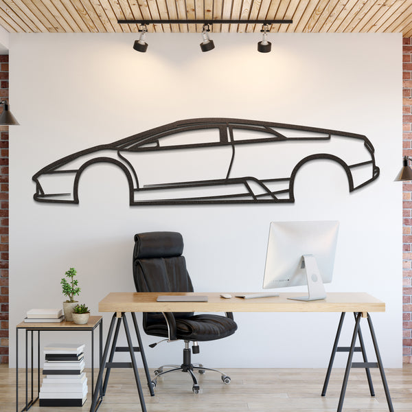 Lamborghini Murcielago Silhouette Wall Art