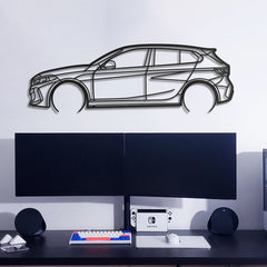 2021 M135i F40 Detailed Silhouette Wall Art