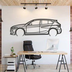 2021 M135i F40 Detailed Silhouette Wall Art