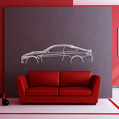 M4 F82 Classic Silhouette Wall Art