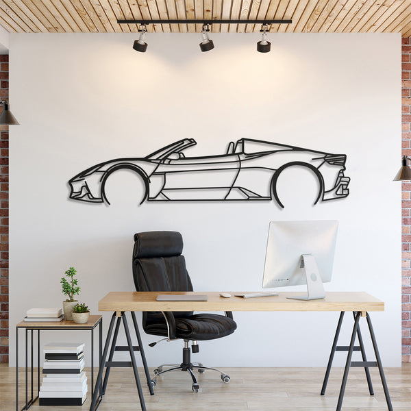 Maserati MC20 Cielo Silhouette Wall Art