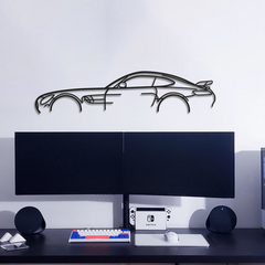 Mercedes AMG GTR Classic Silhouette Wall Art