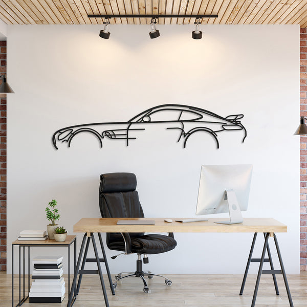 Mercedes AMG GTR Classic Silhouette Wall Art