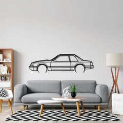 Mustang 1993 Notch back Detailed Silhouette Wall Art