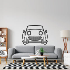 Healey Sprite Bug Eye 1960 Front Silhouette Wall Art