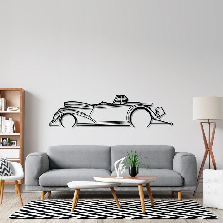 Drag 1937 Detailed Silhouette Wall Art