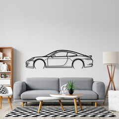 911 991 Duck Detailed Silhouette Wall Art