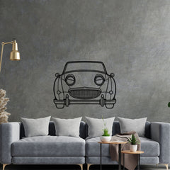 Healey Sprite Bug Eye 1960 Front Silhouette Wall Art