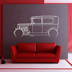 1931 Model A Detailed Silhouette Wall Art