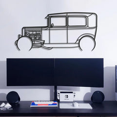 1931 Model A Detailed Silhouette Wall Art