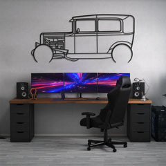 1931 Model A Detailed Silhouette Wall Art