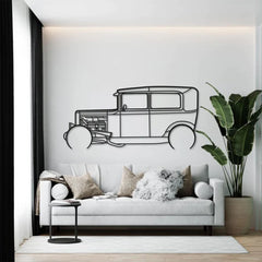 1931 Model A Detailed Silhouette Wall Art