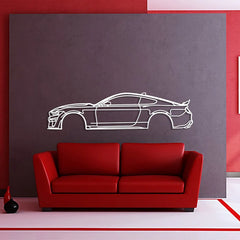 Mustang GT500 Detailed Silhouette Wall Art