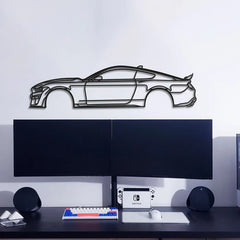 Mustang GT500 Detailed Silhouette Wall Art