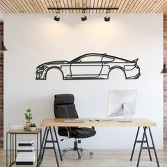 Mustang GT500 Detailed Silhouette Wall Art