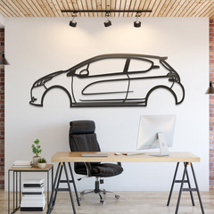 Peugeot 208 GTI Silhouette Wall Art