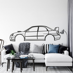 Subaru Impreza Blobeye Silhouette Wall Art