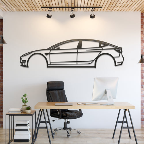 Tesla Model 3 Silhouette Wall Art