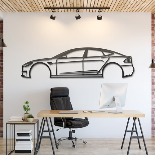 Tesla Model S Silhouette Wall Art