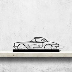 Corvette C1 327 1962 Silhouette Art Stand