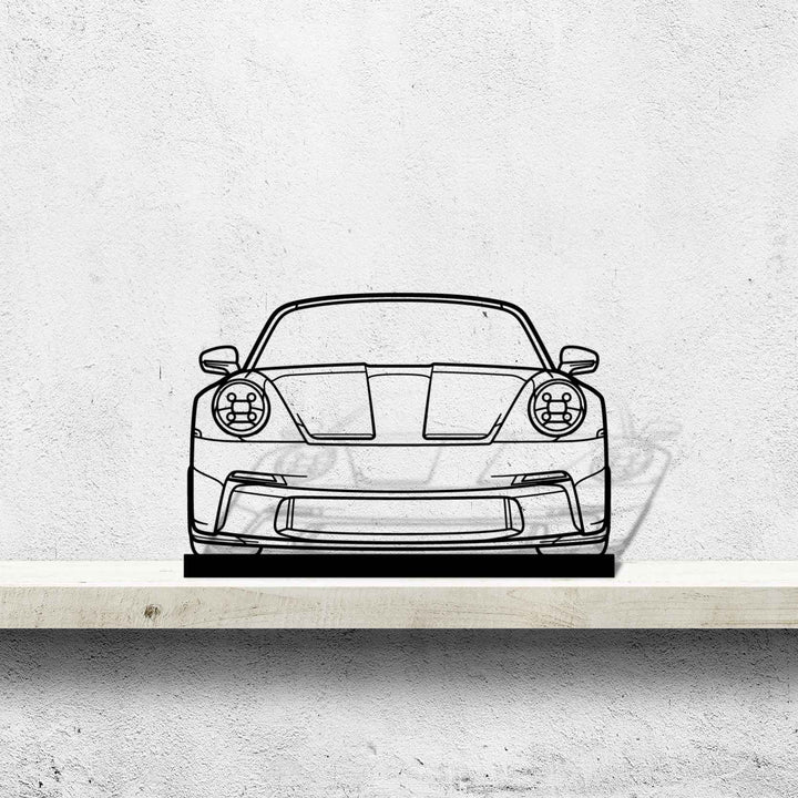 911 GT3 Touging model 992 Front Silhouette Art Stand