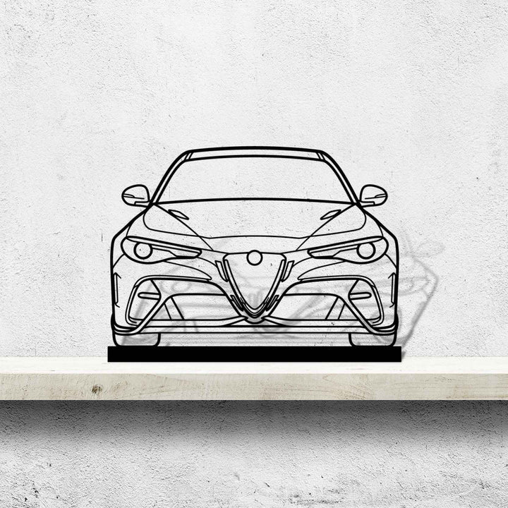 Giulia GTAm Front 2020 Silhouette Art Stand